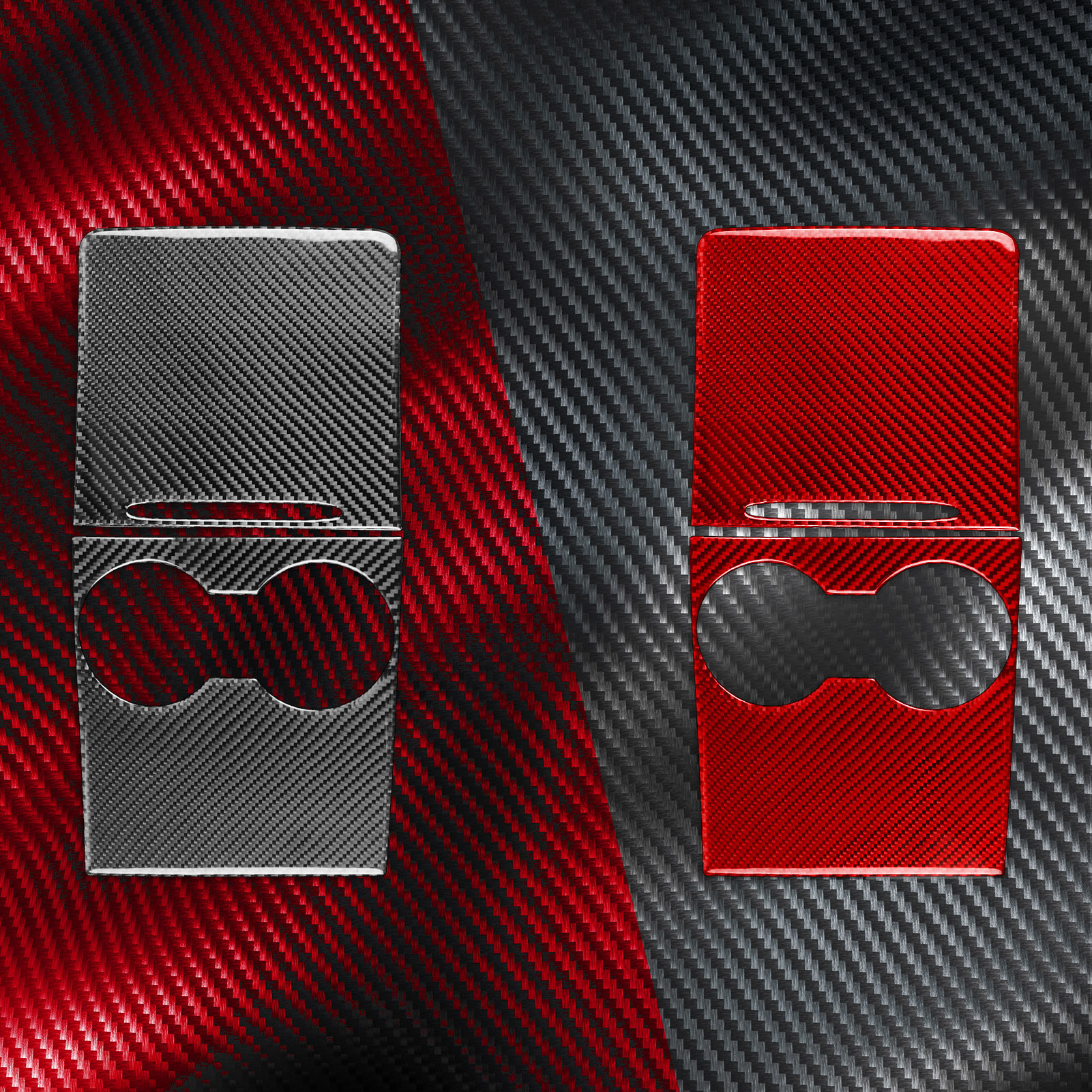 Genuine Carbon Fiber Center Console Cover for Tesla Model 3 & Model Y-Glossy