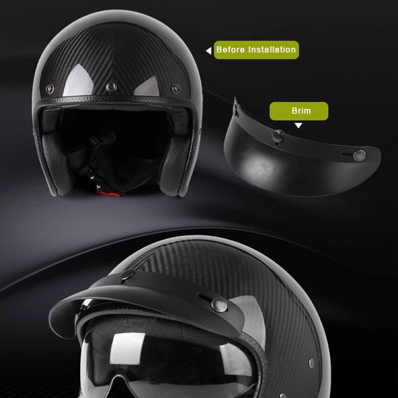 Genuine Carbon Fiber Motorcycle Helmet