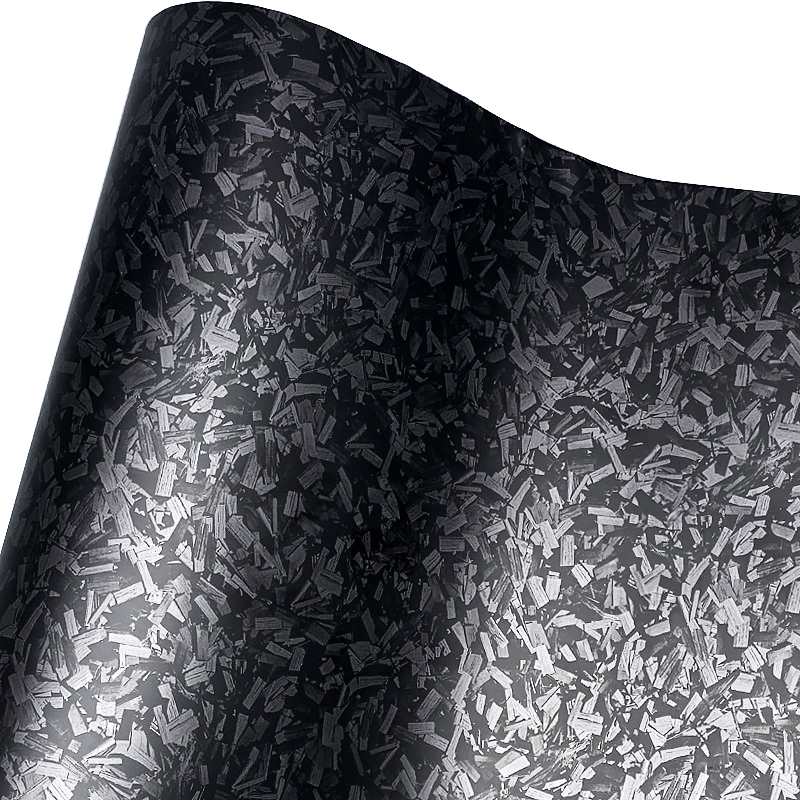 6D Black Gloss Forged Carbon Fiber Wrap