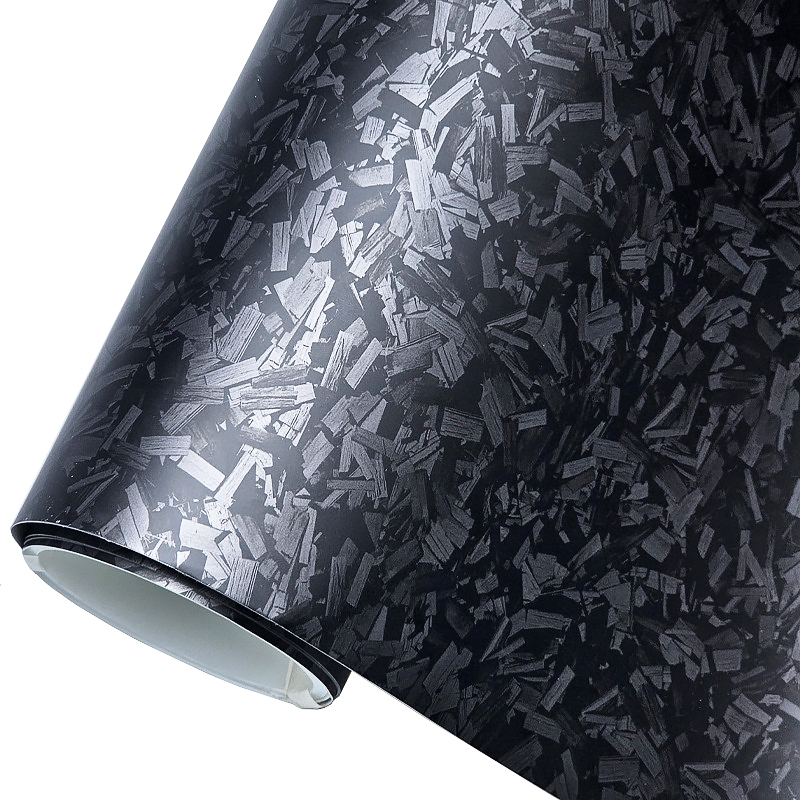 6D Black Gloss Forged Carbon Fiber Wrap