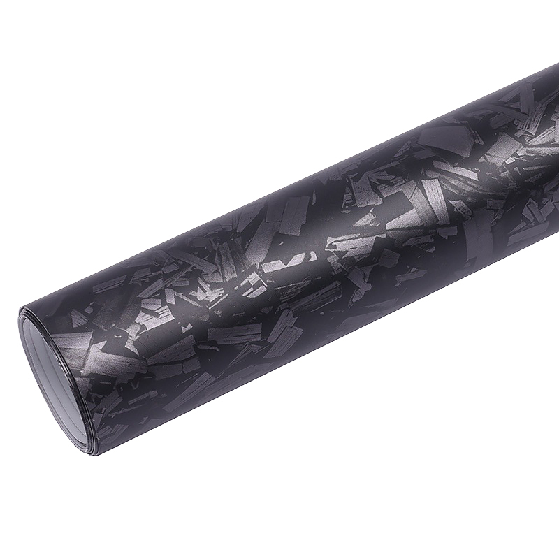 6D Black Gloss Forged Carbon Fiber Wrap