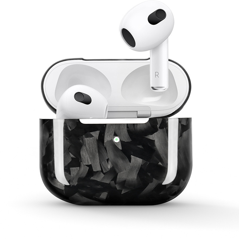 Glossy Forged Carbon Fiber AirPods 3 Case