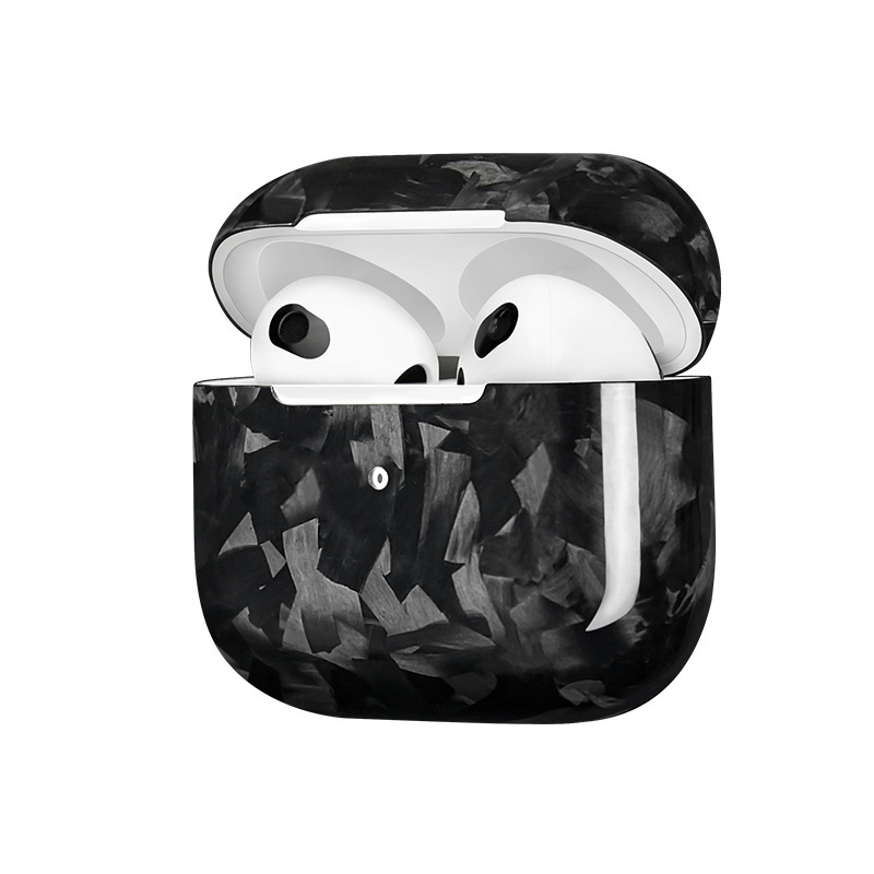 Glossy Forged Carbon Fiber AirPods 3 Case