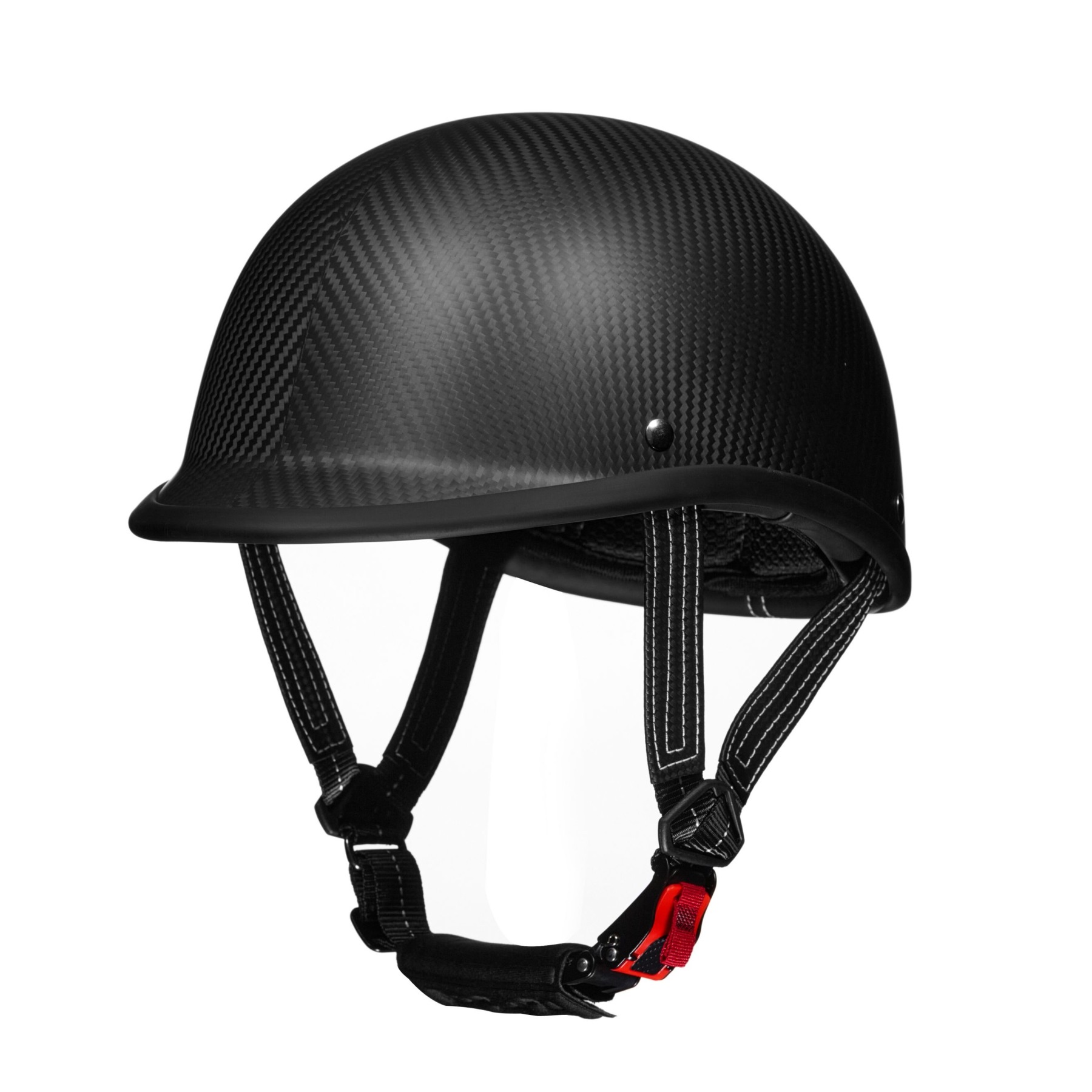 Matte Carbon Fiber Motorcycle Half Helmet​