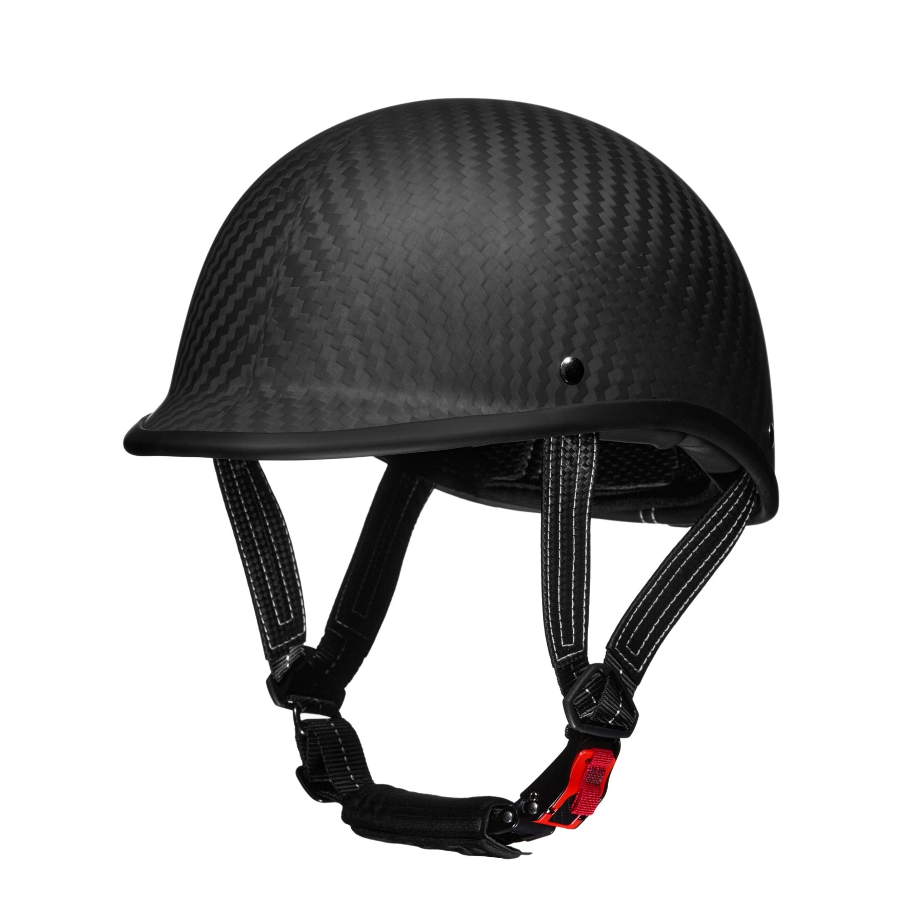 Matte Carbon Fiber Motorcycle Half Helmet​