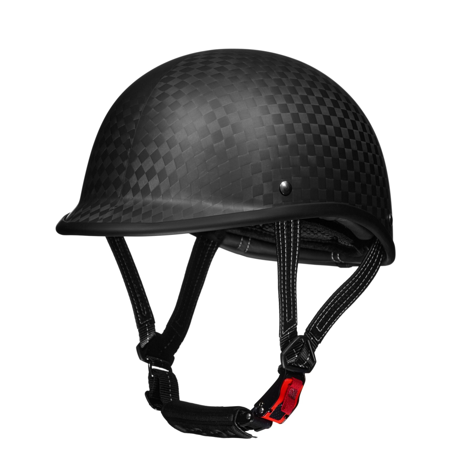 Matte Carbon Fiber Motorcycle Half Helmet​