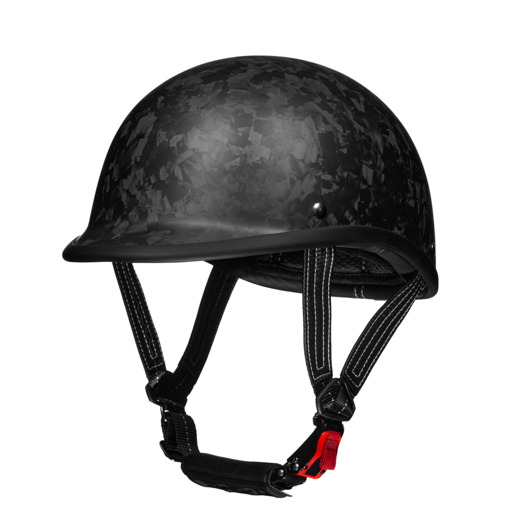 Matte Carbon Fiber Motorcycle Half Helmet​