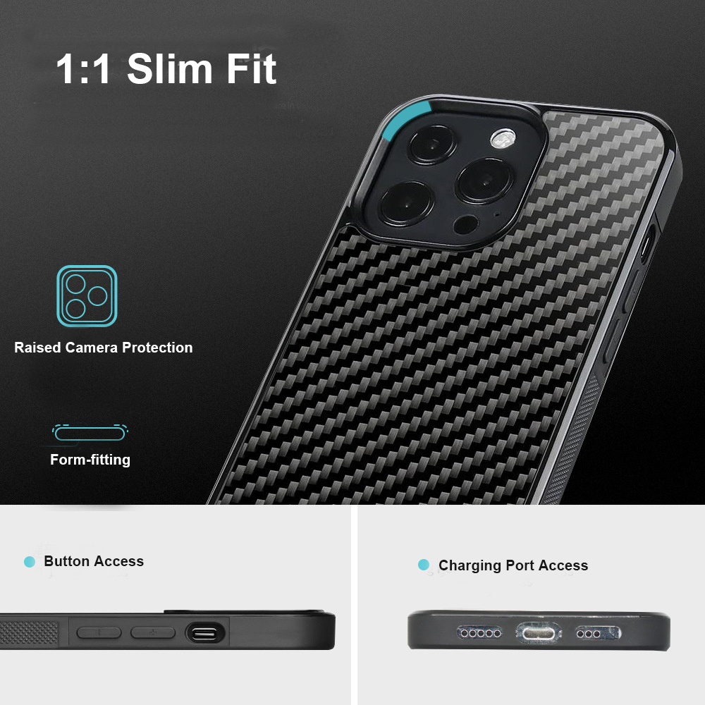 Red Real Forged Carbon Fiber Phone Case