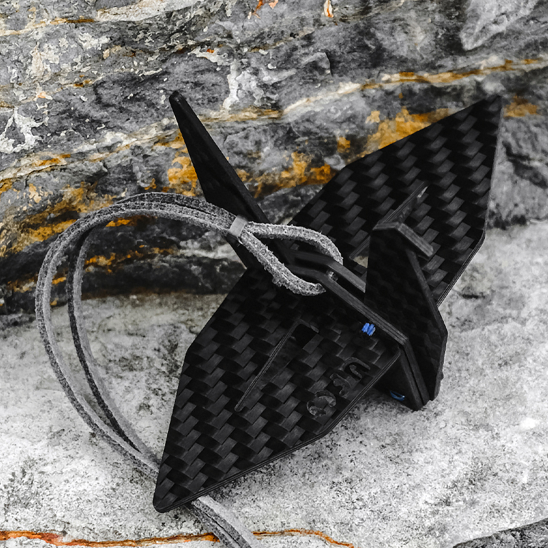 Origami Crane Carbon Fiber Car Hanging Ornament