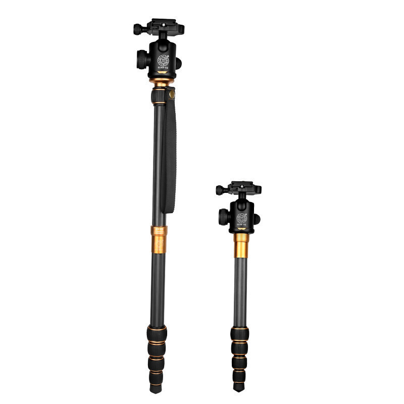 Portable Carbon Fiber Travel Tripod with 360° Panorama Ball Head