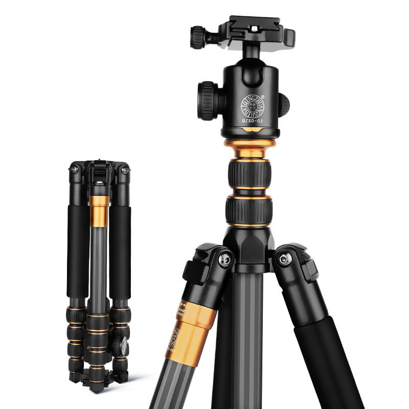 Portable Carbon Fiber Travel Tripod with 360° Panorama Ball Head