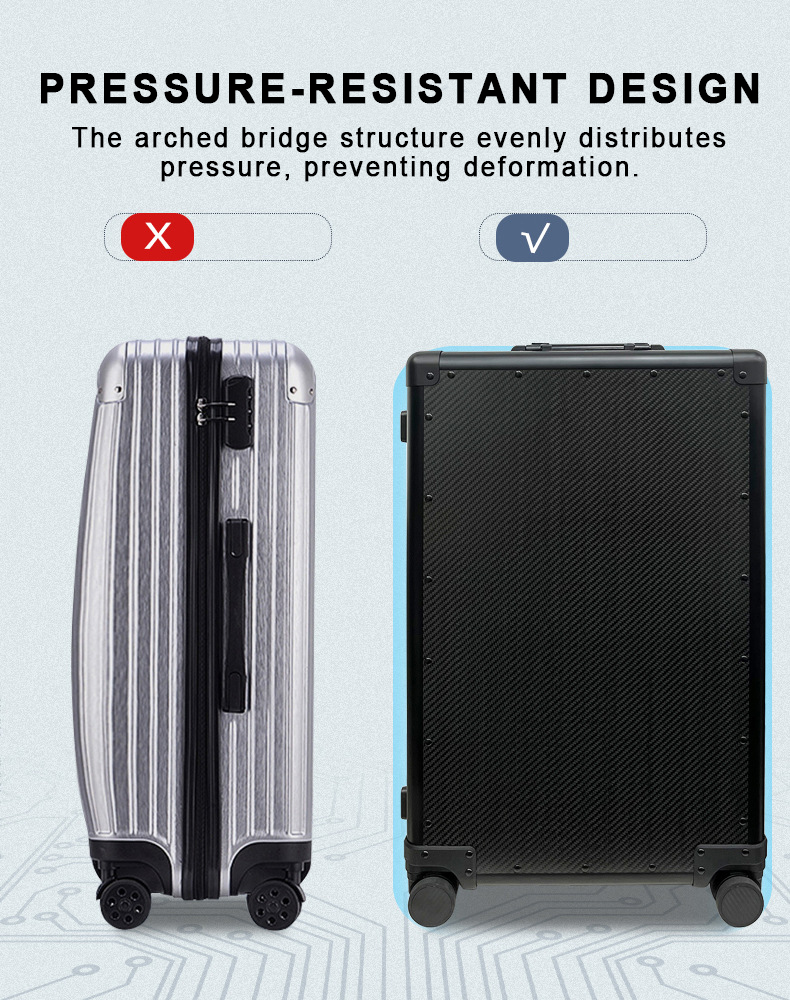 24 Inch Carbon Fiber Carry On Luggage