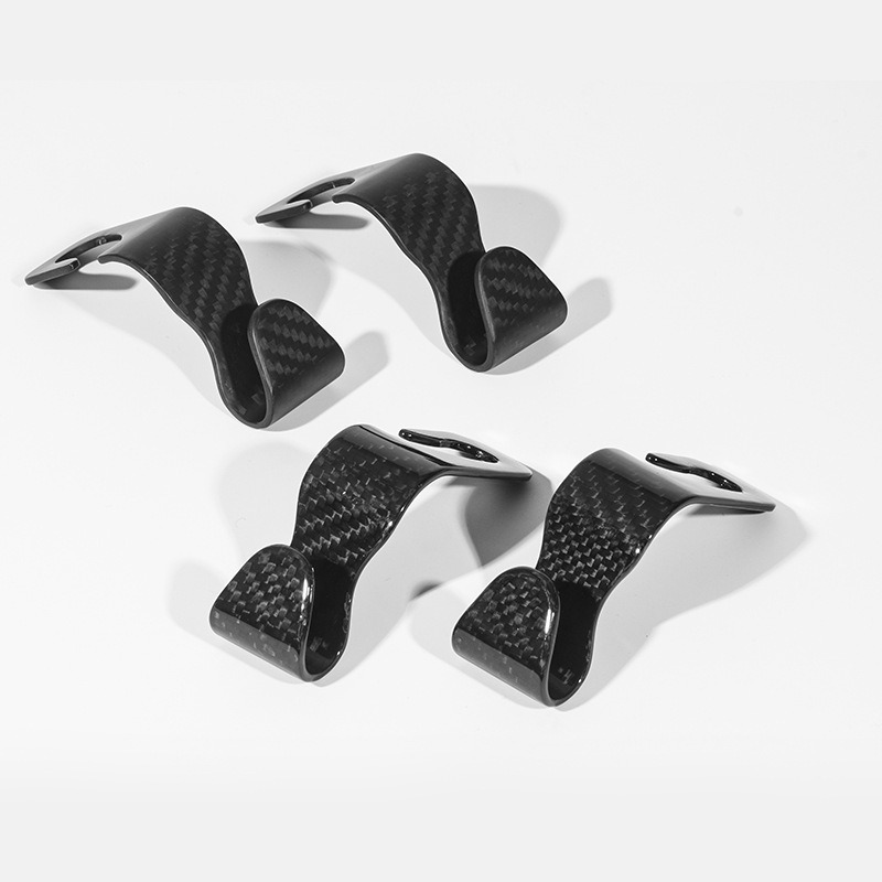 2 Pack Real Carbon Fiber Car Back Seat Hook