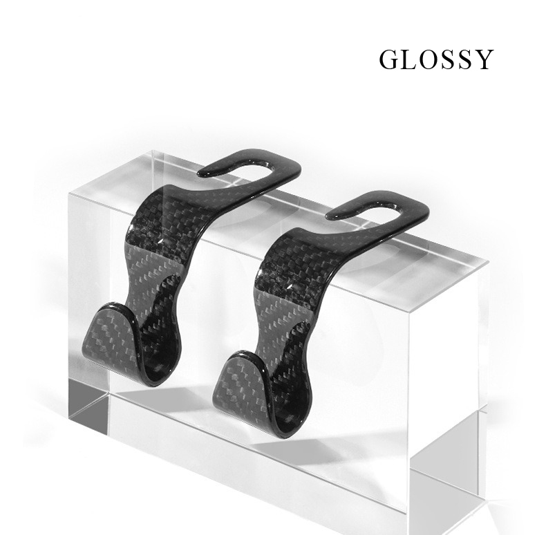 2 Pack Real Carbon Fiber Car Back Seat Hook