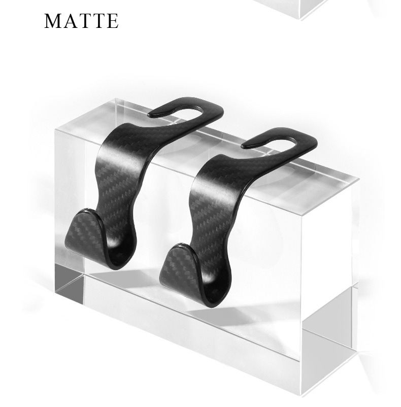 2 Pack Real Carbon Fiber Car Back Seat Hook