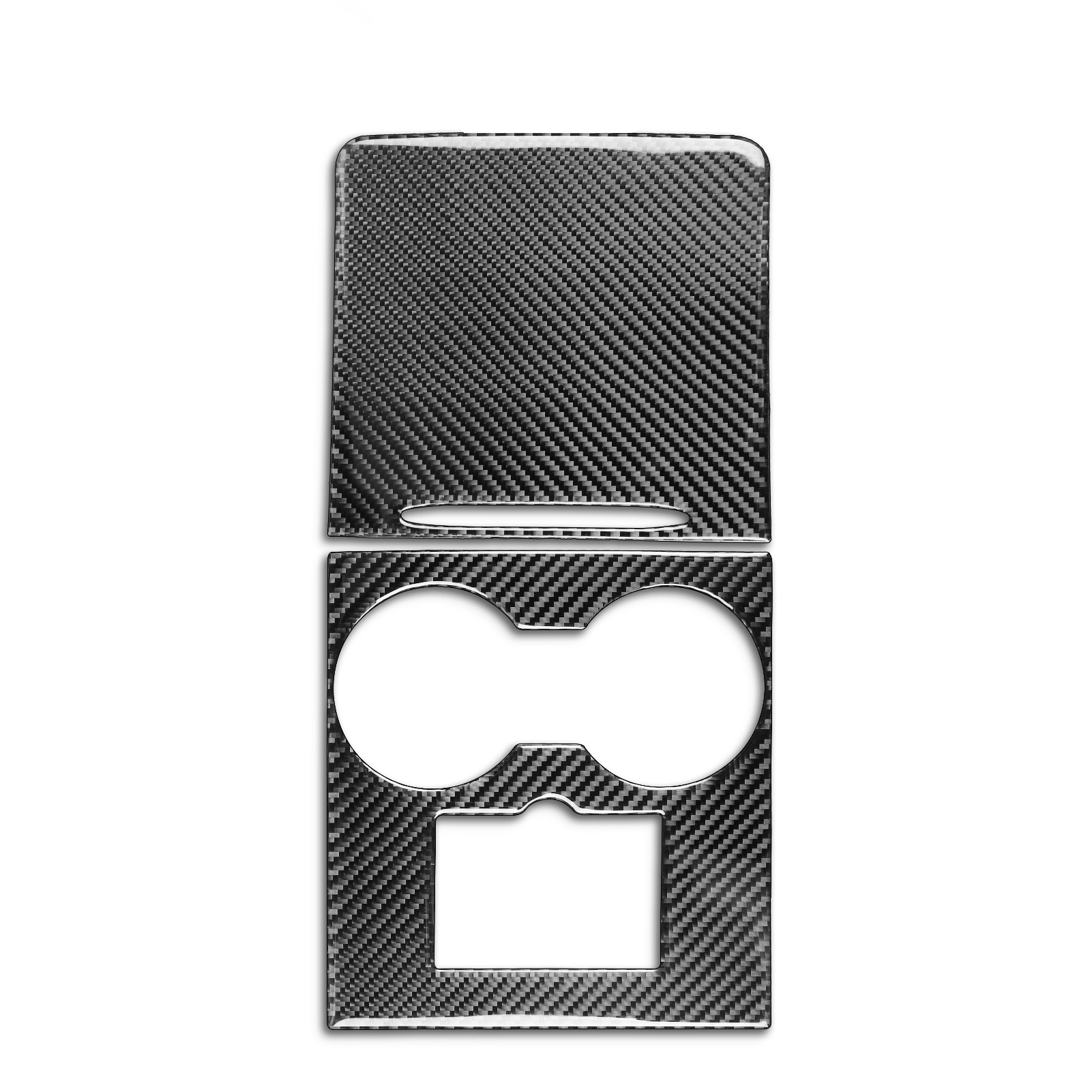 Real Carbon Fiber Center Console Cover for Tesla Model 3 & Model Y-Glossy