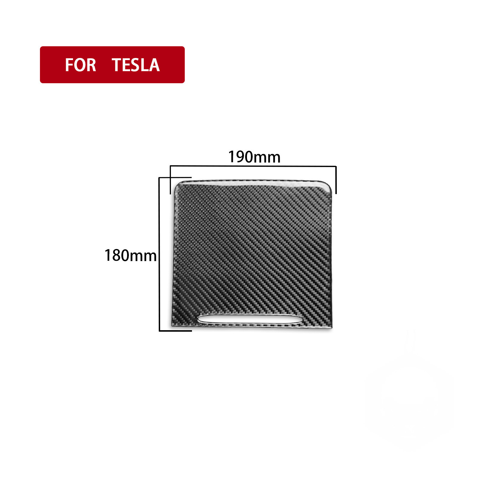 Real Carbon Fiber Center Console Cover for Tesla Model 3 & Model Y-Glossy