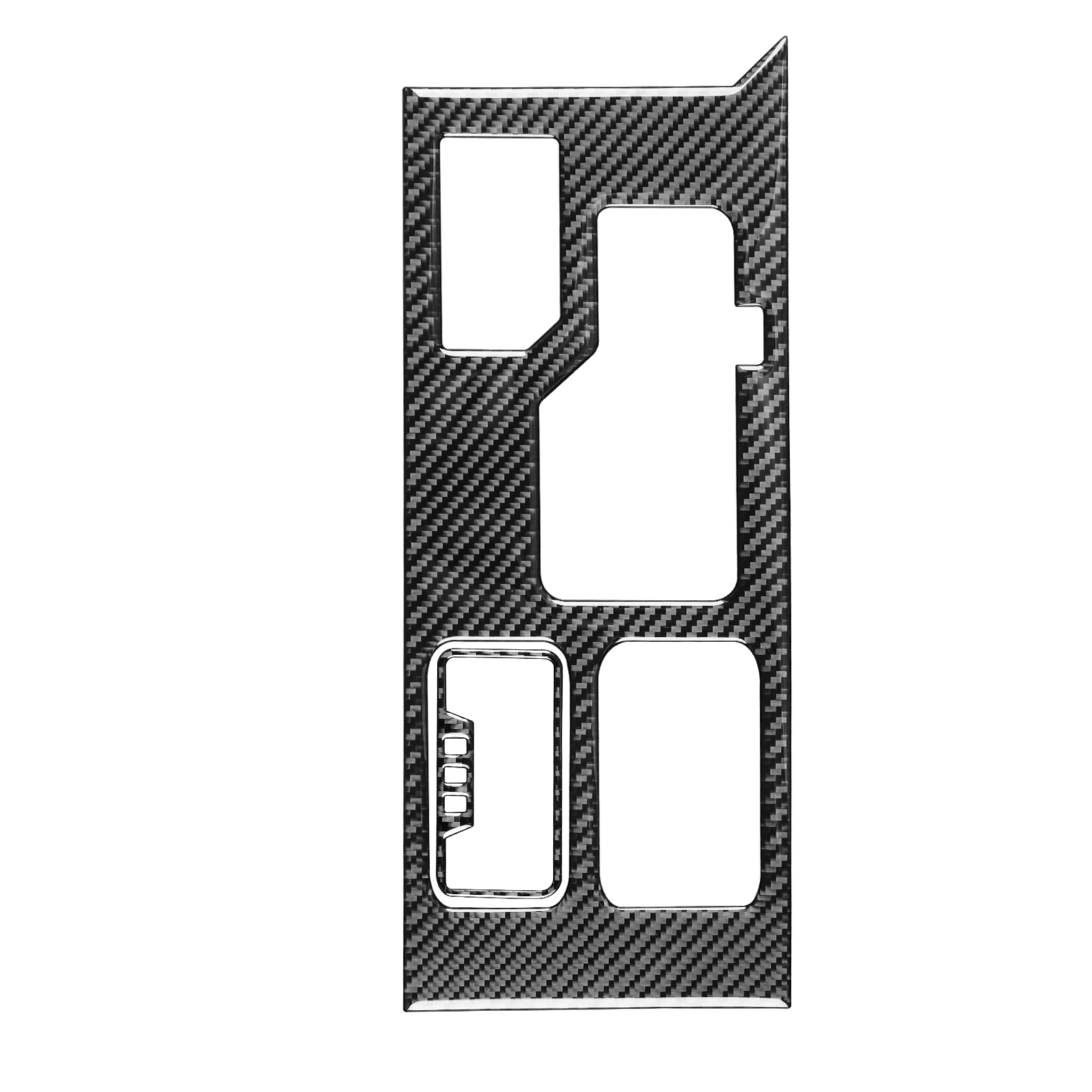 Real Carbon Fiber Center Control Gear Box Shift Knob Panel Sticker Cov