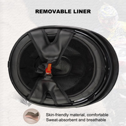 Real Carbon Fiber Motorcycle Half Helmet