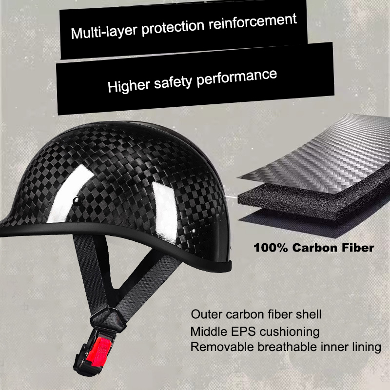 Real Carbon Fiber Motorcycle Helmet