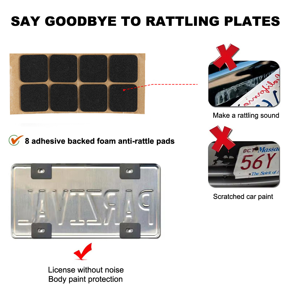 Real Carbon Fiber Number Plate Frame​ - 4 Hole