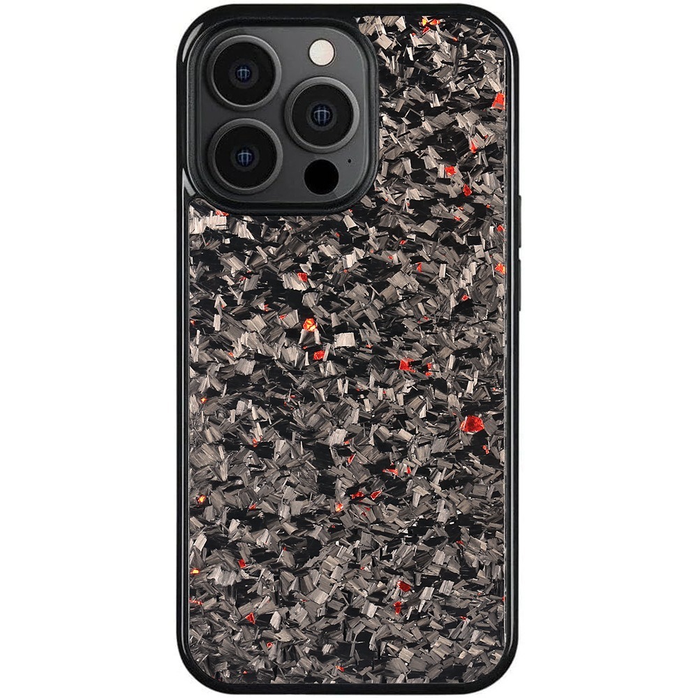 Red Real Forged Carbon Fiber Phone Case