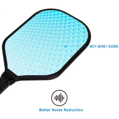 Silent Carbon Fiber Pickleball Paddle with 14mm NCT-BV81 Core