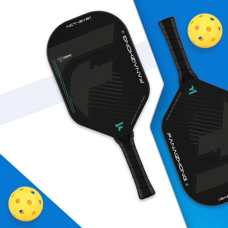 Silent Carbon Fiber Pickleball Paddle with 14mm NCT-BV81 Core