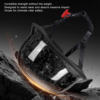 Ultra-Light Real Carbon Fiber German Style Motorcycle Half Helmet