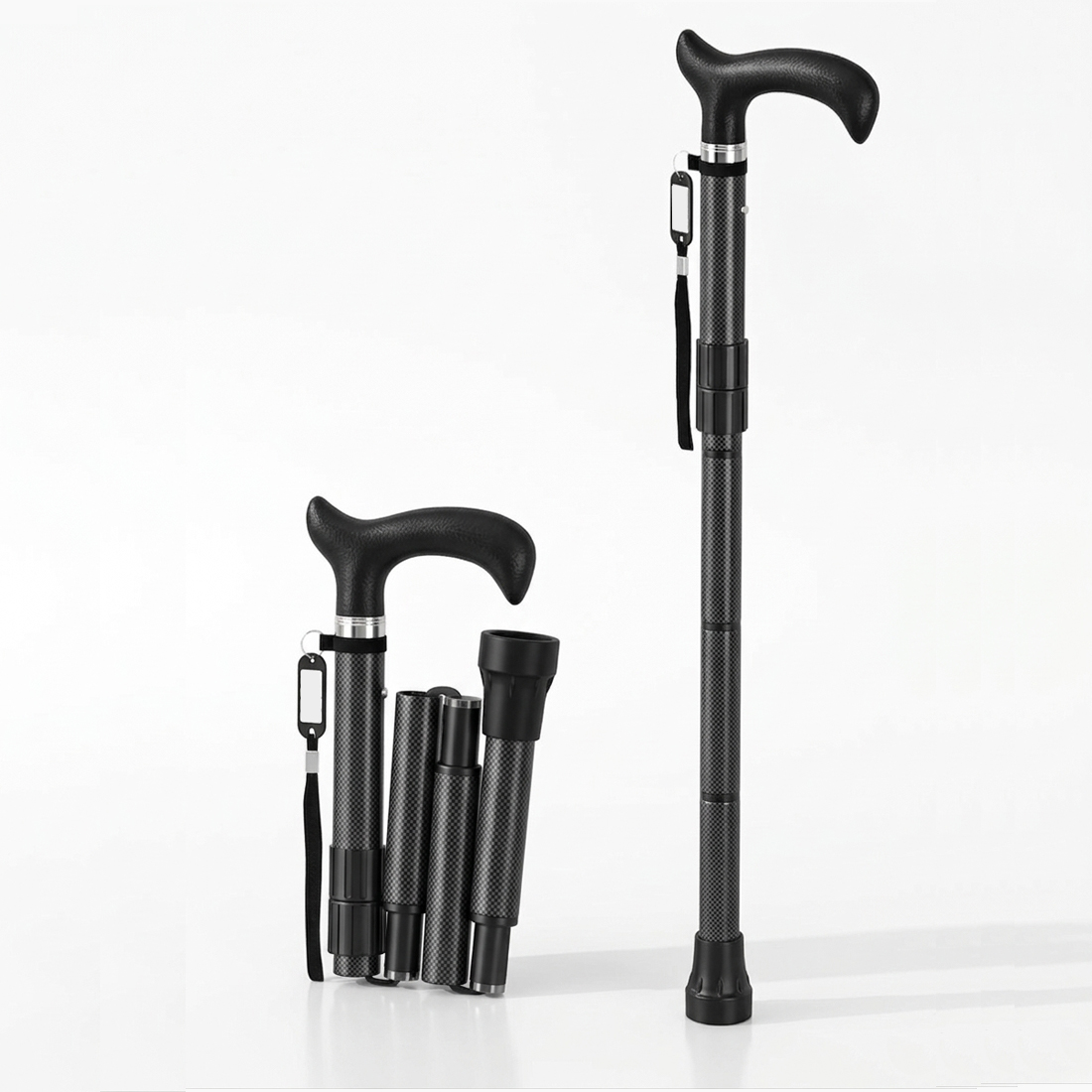 Ultra-Lightweight Folding Carbon Fiber Walking Cane