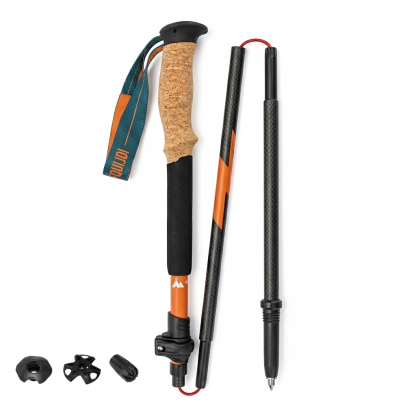 Ultralight 3K Matte Carbon Fiber Folding Trekking Poles