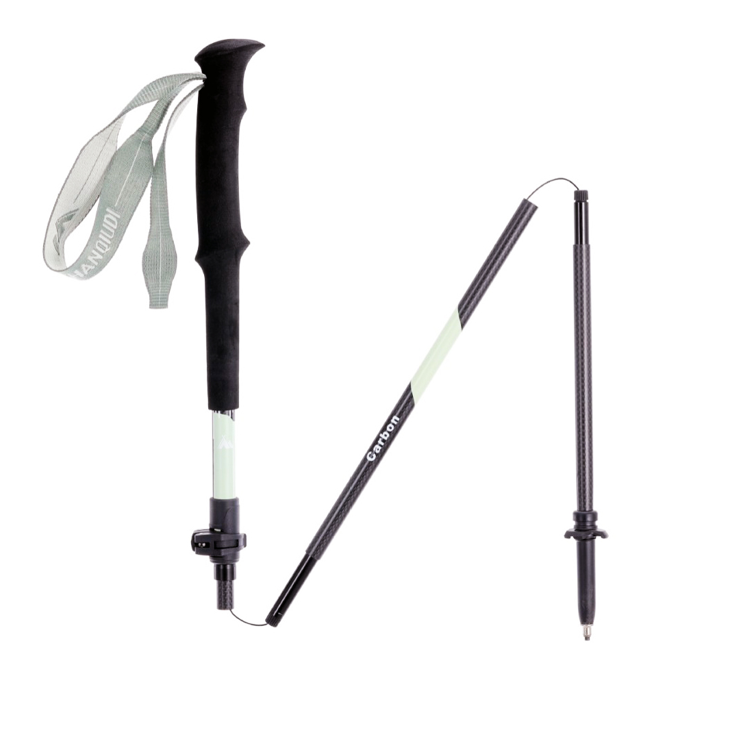 Ultralight 3K Matte Carbon Fiber Folding Trekking Poles