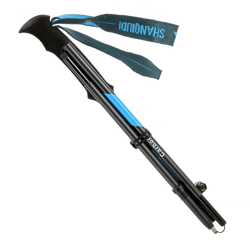 Ultralight 3K Matte Carbon Fiber Folding Trekking Poles