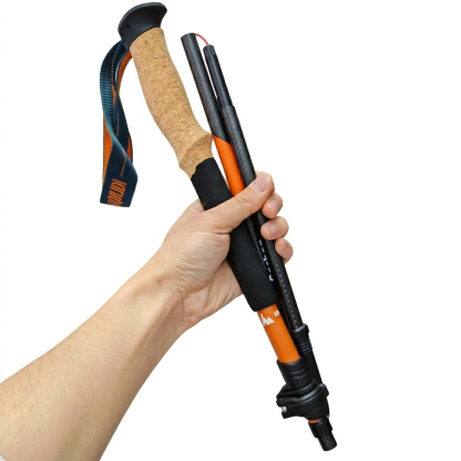 Ultralight 3K Matte Carbon Fiber Folding Trekking Poles