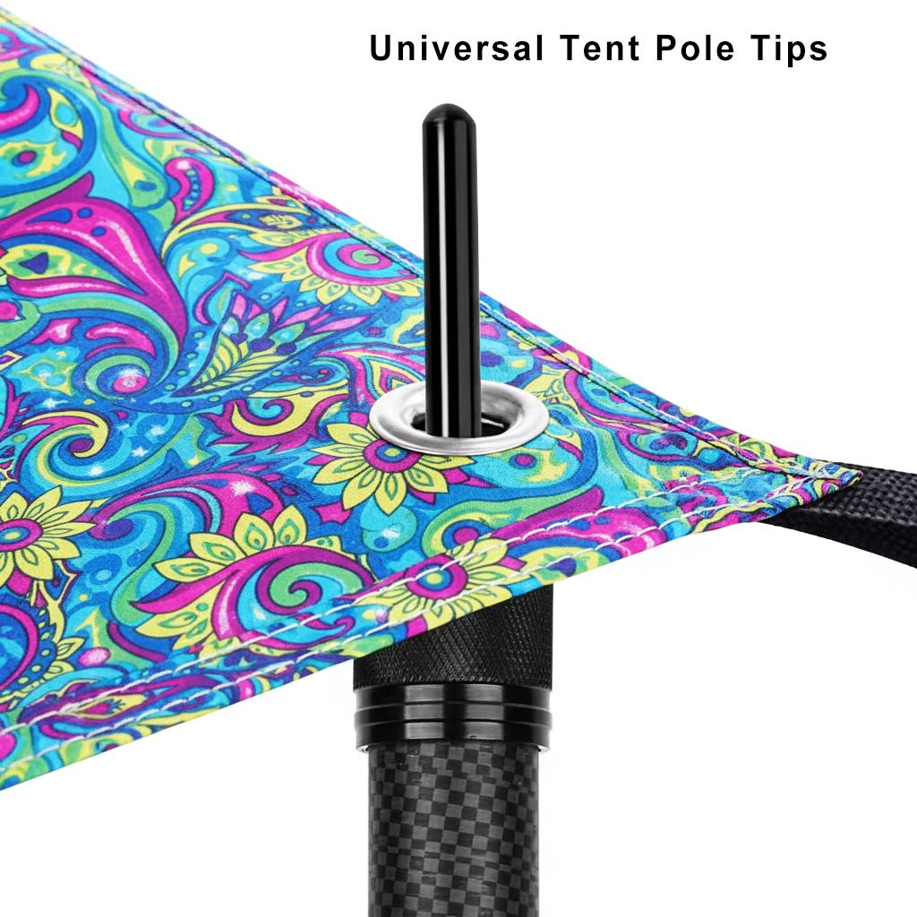 Ultralight Carbon Fiber Tarp Poles - Fully Adjustable Telescoping Support for Heavy-Duty Tents & Awnings