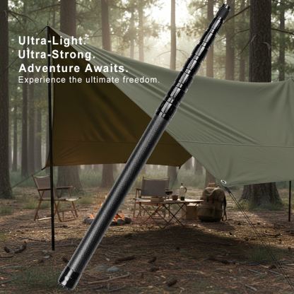 Ultralight Carbon Fiber Tarp Poles - Fully Adjustable Telescoping Support for Heavy-Duty Tents & Awnings