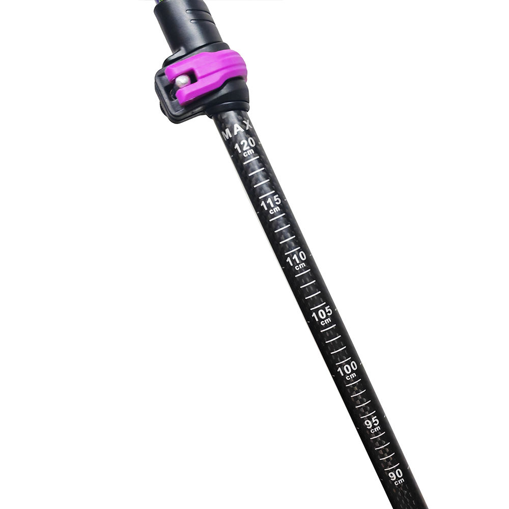 Ultralight Carbon Fiber Trekking Poles, Adjustable Hiking Poles with Quick Flip Lock, High-Density EVA Grip, All-Terrain Tips & Baskets for Backpacking & Professional Hiking