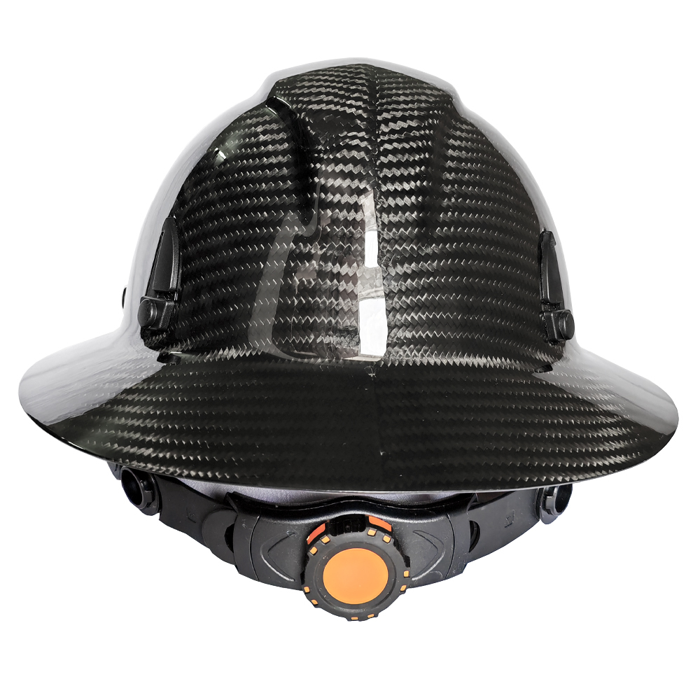 Carbon Fiber Full Brim Hard Hat
