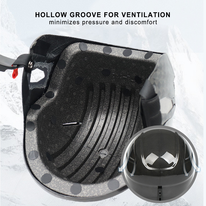 Genuine Carbon Fiber Ski Helmet