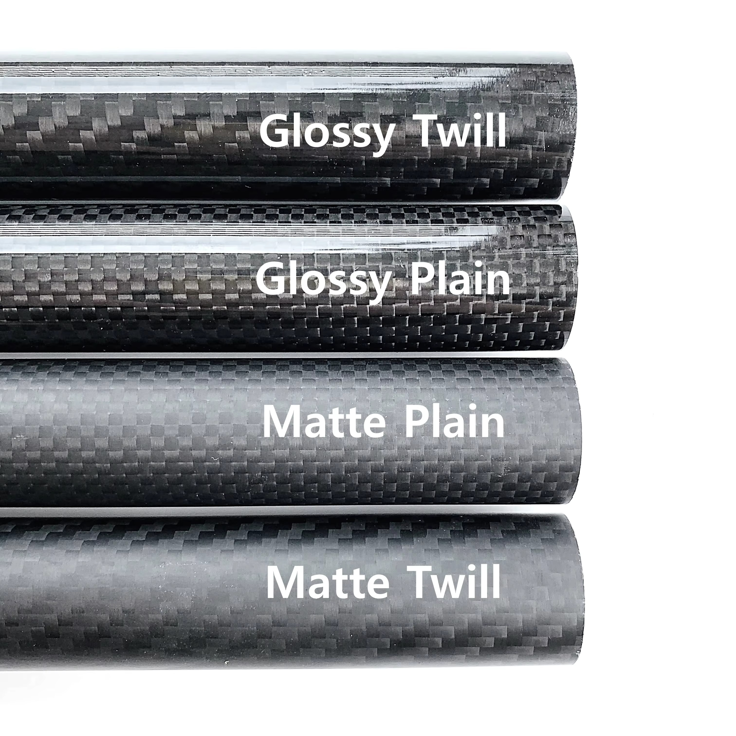 Custom 1000M Length Carbon Fiber Tube Glossy Matte