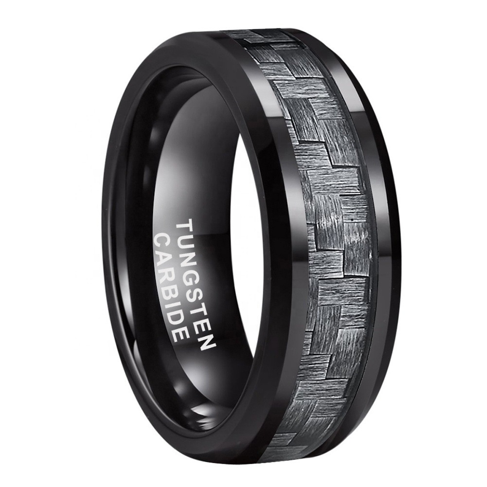 8mm Carbon Fiber Wedding Ring