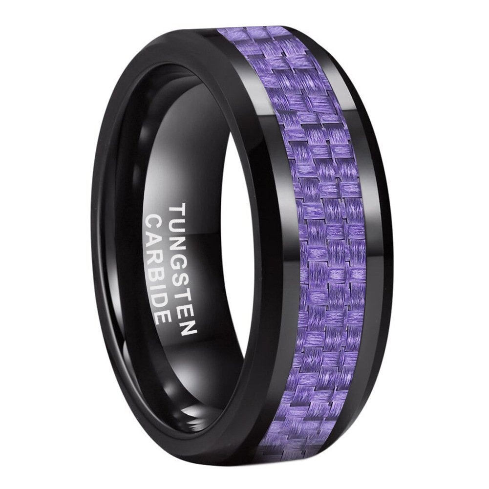 8mm Carbon Fiber Wedding Ring