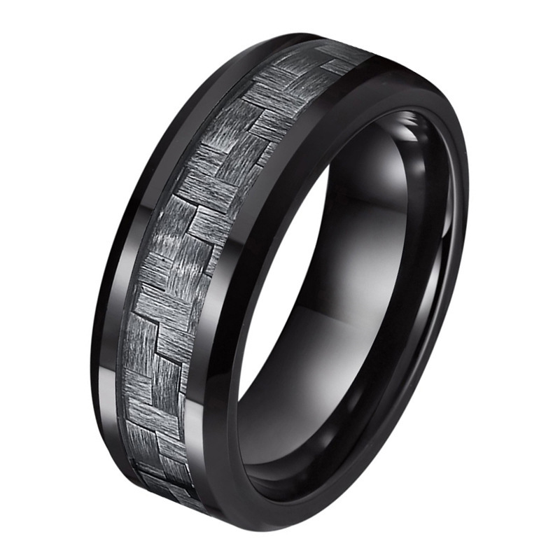 8mm Carbon Fiber Wedding Ring