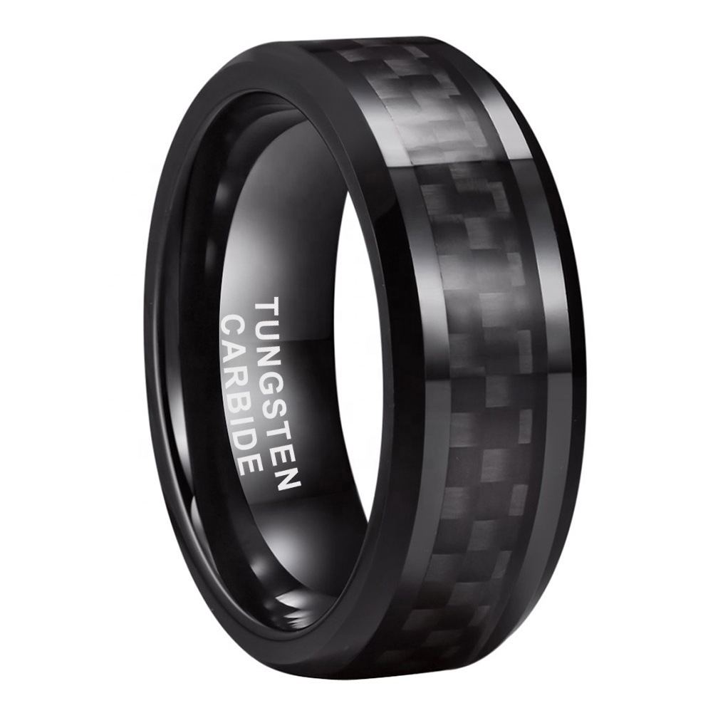8mm Carbon Fiber Wedding Ring