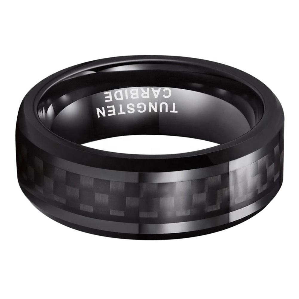 8mm Carbon Fiber Wedding Ring