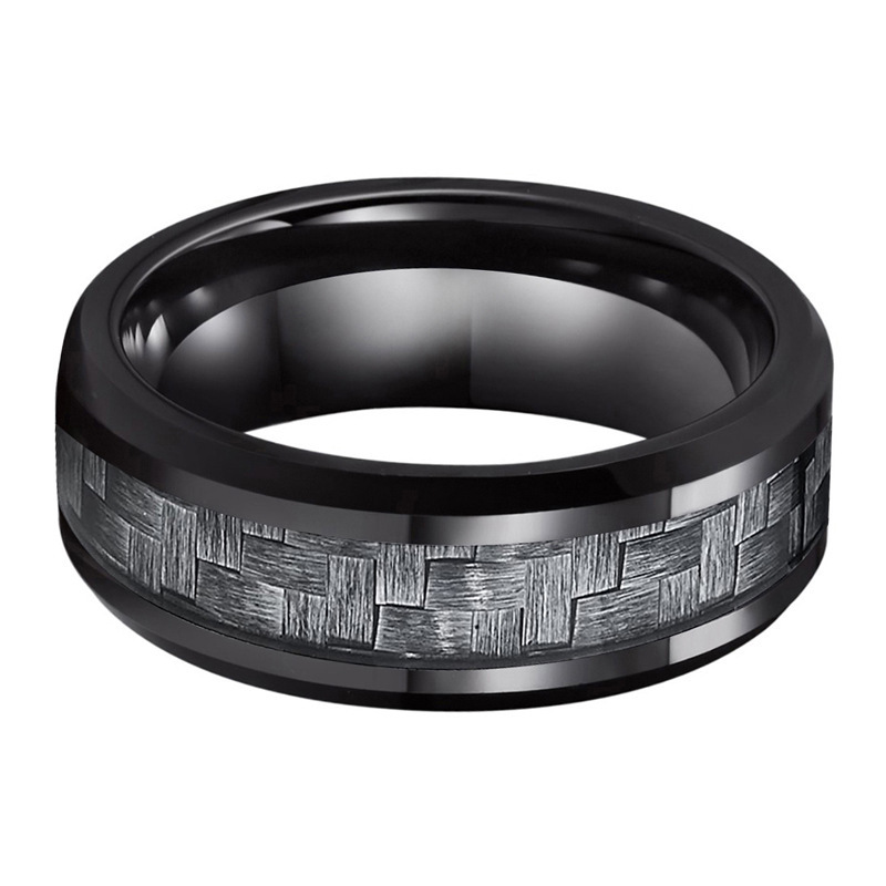 8mm Carbon Fiber Wedding Ring