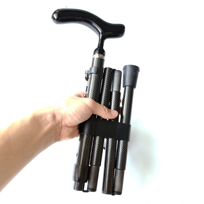Folding Carbon Fiber Cane 5 Level Adjustable Height