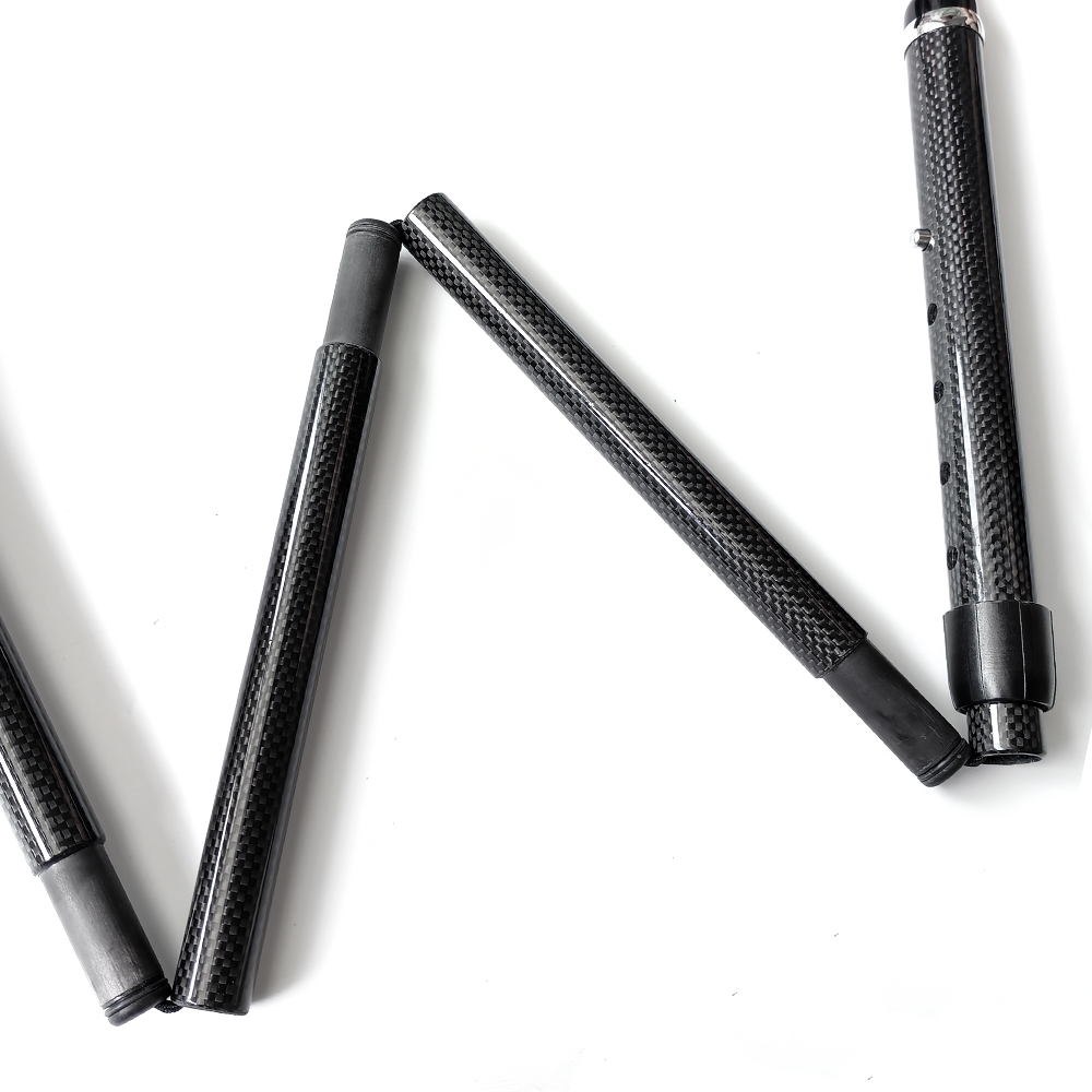 Folding Carbon Fiber Cane 5 Level Adjustable Height