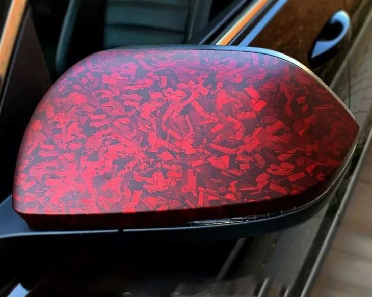 Red Forged Carbon Fiber Wrap