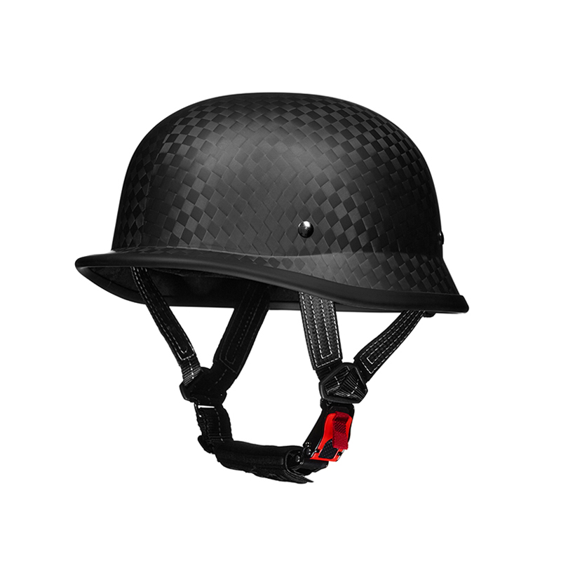 Genuine Carbon Fiber Motorcycle Half Helmet